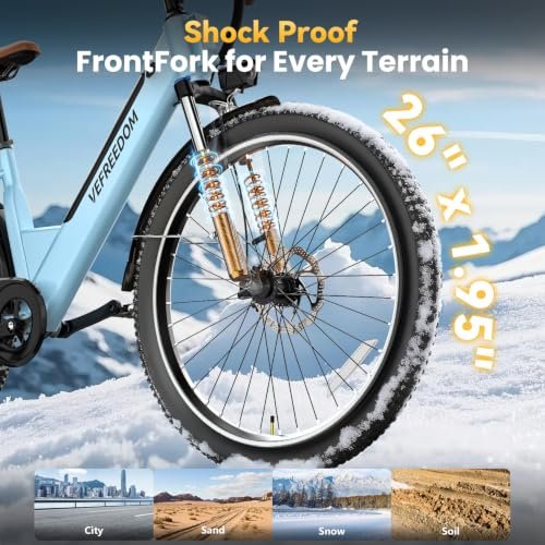 Ihahvc Electric Bike for Adults-Blue UL 2849 Certified
